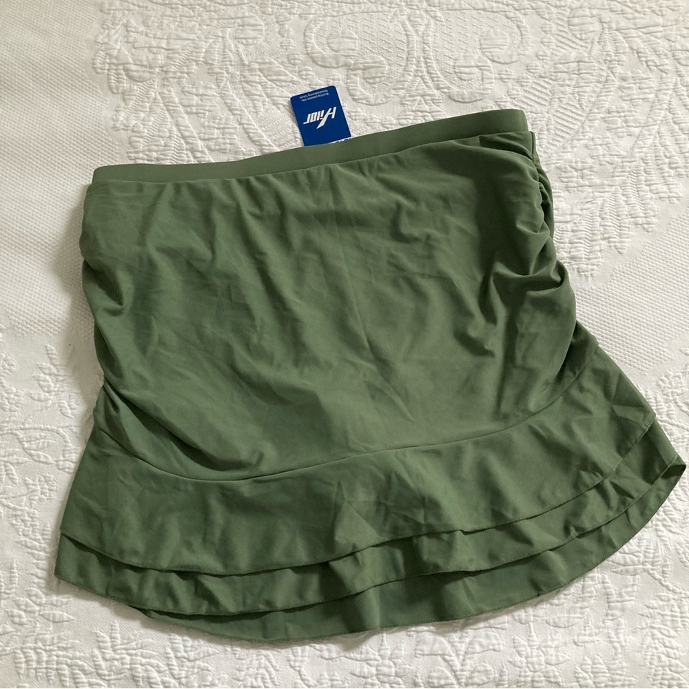 NWT Hilor swimsuit skirt bikini swim bottoms size 18